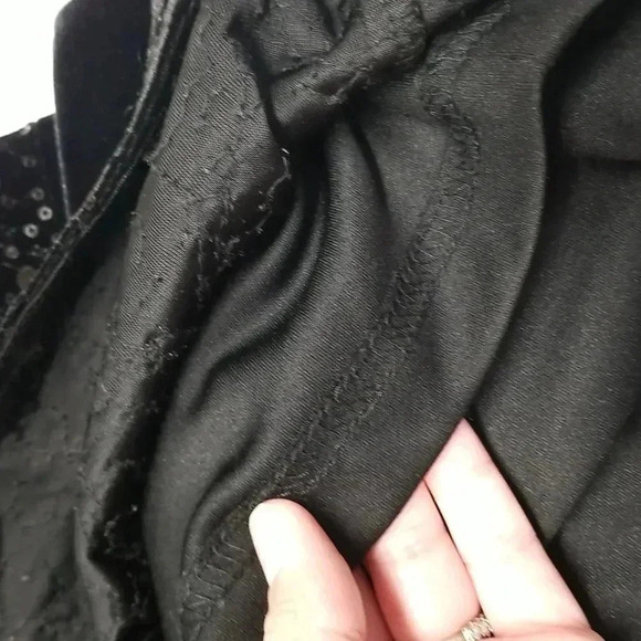{Joseph Ribkoff} Black Cocktail Black Tie Elegant Velvet Sequins Dress - Picture 14 of 16